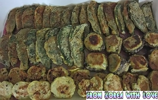Jeon, also known as Korean pancake, is served as an important food for jesasang (제사상) ceremonial table setting for ancestral rites.